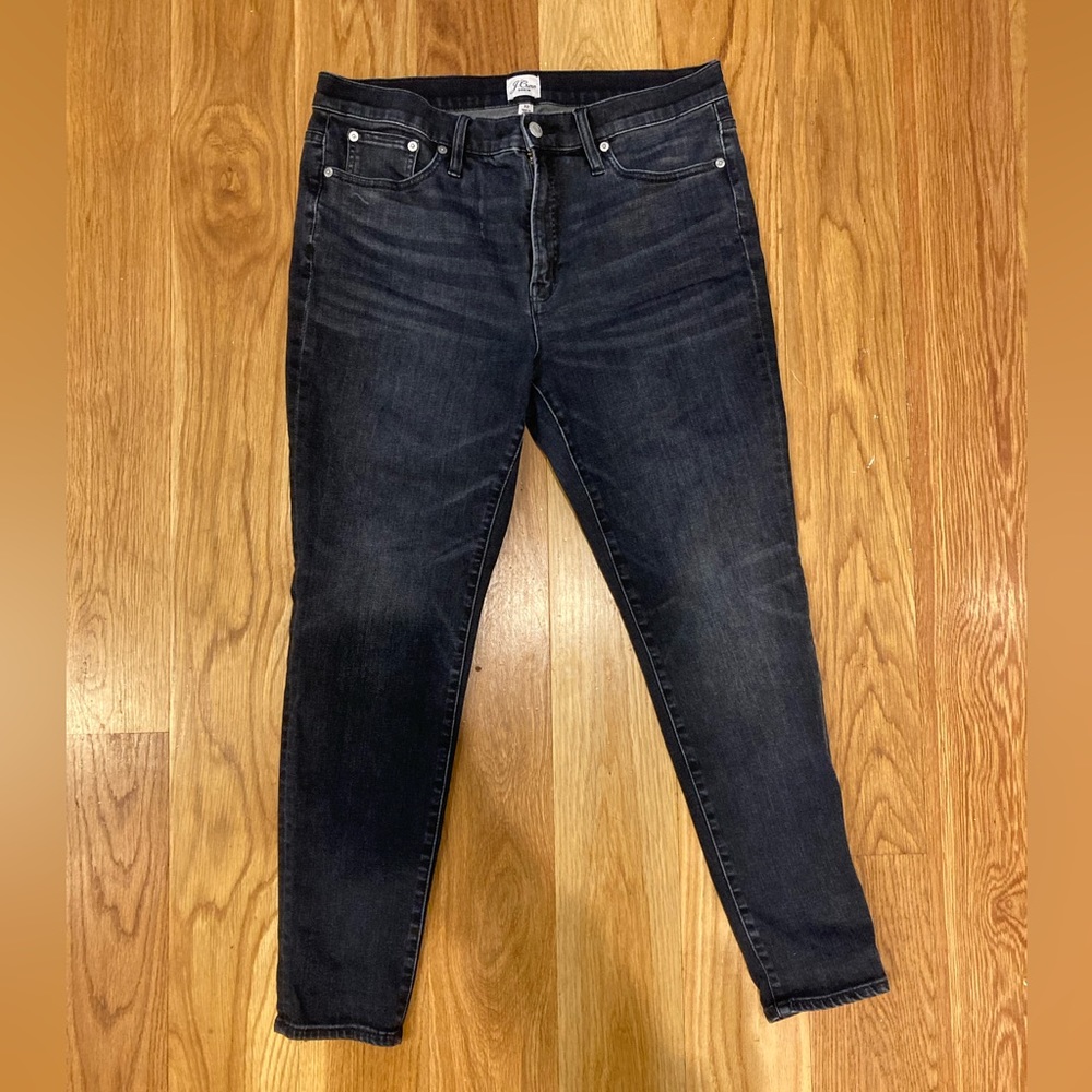 J. Crew, 9" mid-rise stretchy toothpick jeans, Size 32